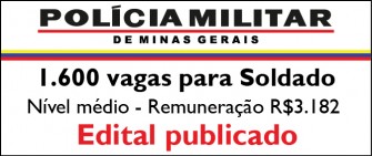 A Polícia Militar de Minas Gerais (PM-MG) formação de soldado 2013-2014 opcão apostilas
