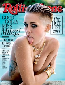 Miley Cyrus Em capa de revista recente (Foto: Divulgação)