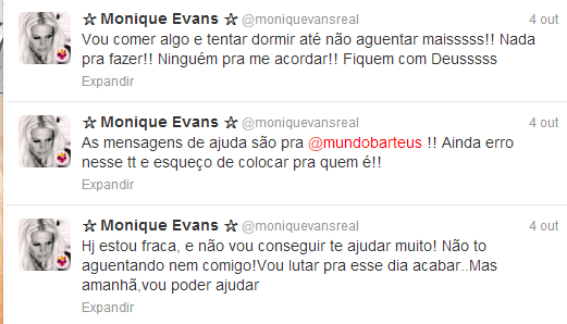 Monique Evans é internada em clinica psiquiátrica