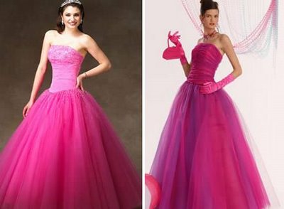 Vestido de noiva cor de rosa, fotos