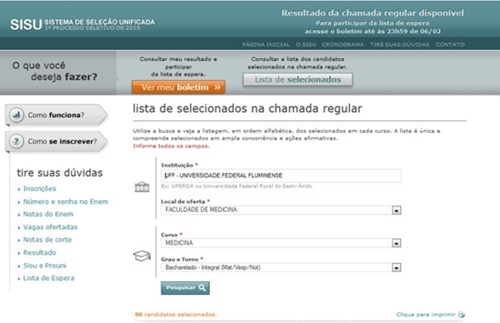 Acesse o site do Sisu para ver se você foi um dos aprovados (Foto: Divulgação)