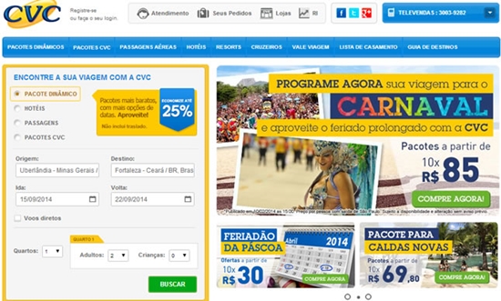 Acesse o site para comprar seu pacote (Foto: Divulgação)
