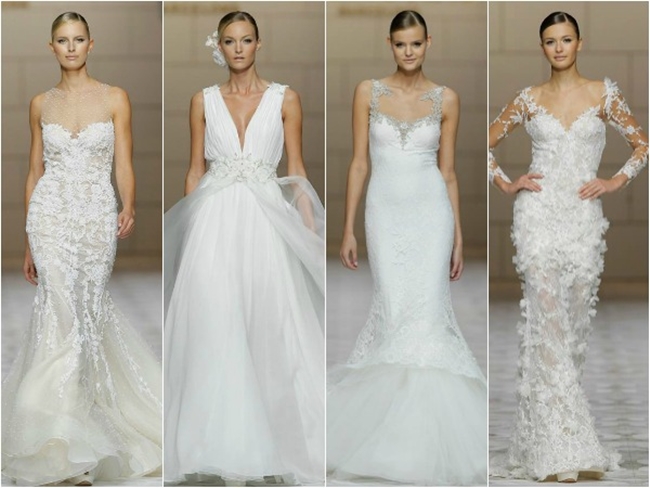 Existem diversos modelos de vestidos de noivas (Foto: Divulgação)