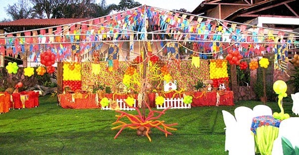 As bandeirinhas servem para decorar as Festas Juninas (Foto: Divulgação)