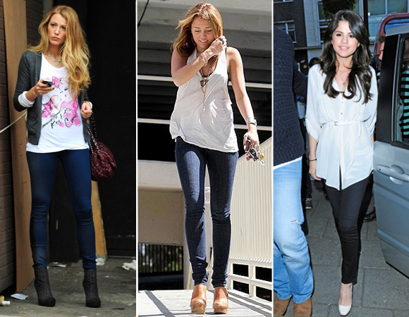 Calça legging jeans moda fashion (foto ilustração)